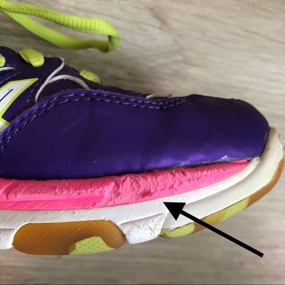 ASICS Purple Gel Volleycross Shoes Size 6 - Picture 7 of 9